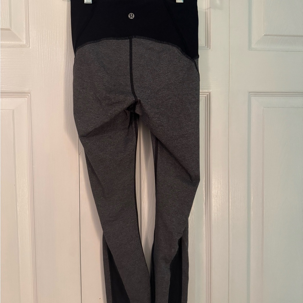 lululemon athletica Gray and Black Leggings